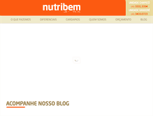 Tablet Screenshot of nutribemsc.com.br